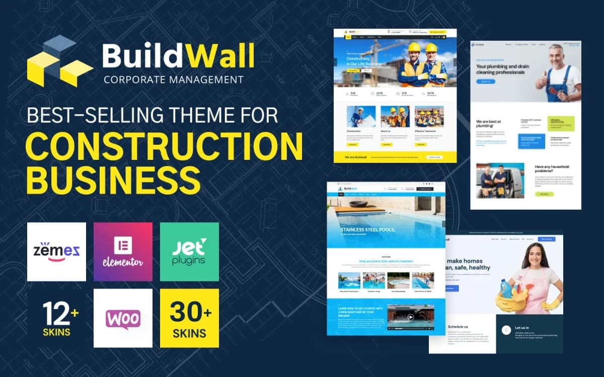 BuildWall - Construction WordPress Theme for Architecture & Building Companies