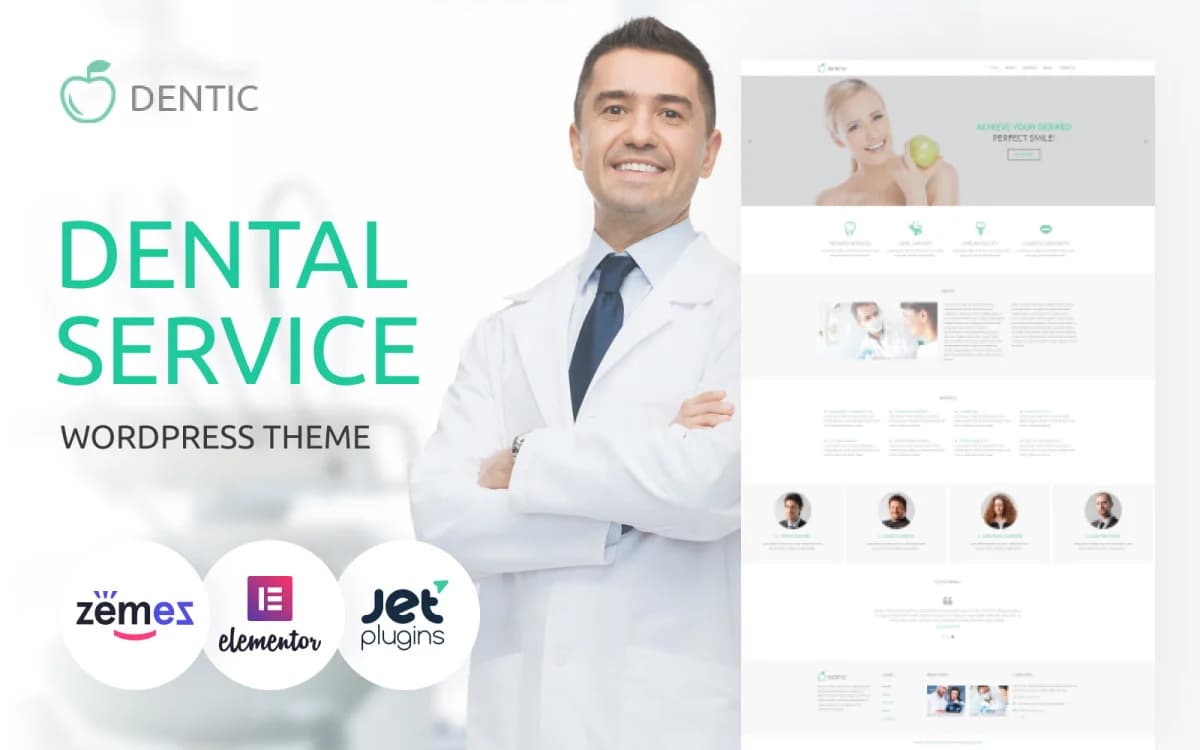 Dentic - Dental Clinic & Dentistry Practice WordPress Elementor Theme (Multipurpose )