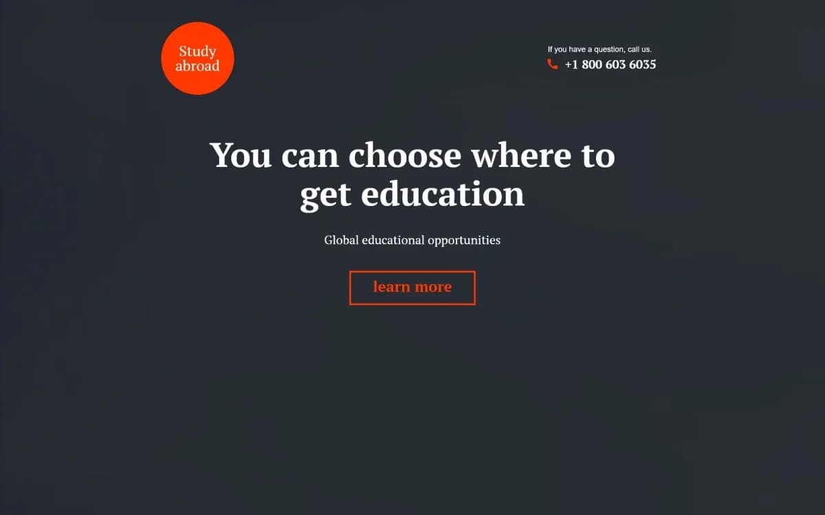 Education Responsive Landing Page Template