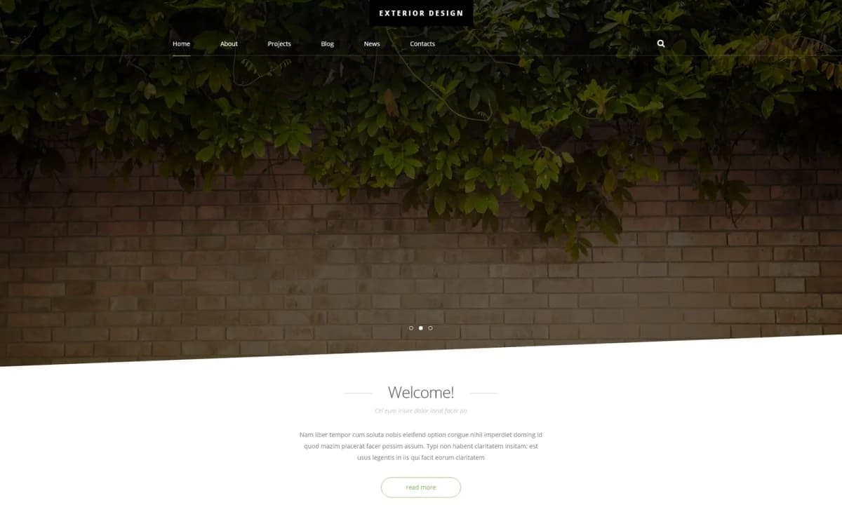 Exterior Design Joomla Template