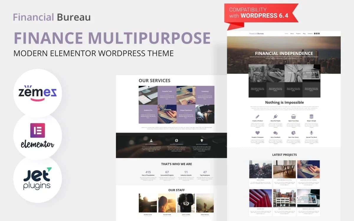 Financial Bureau - Finance Consulting WordPress Elementor Theme