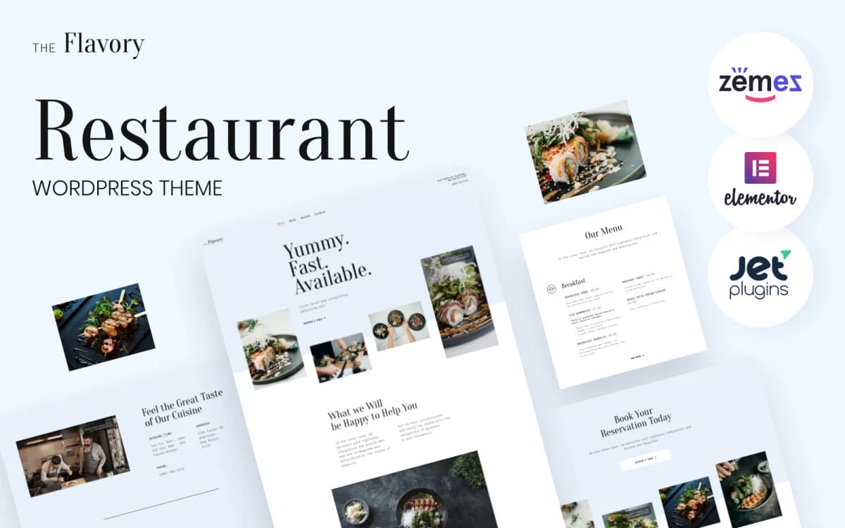 Flavory - Restaurant Cafe WordPress Theme
