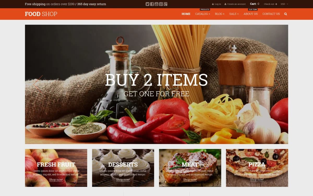 Food Shop Shopify Theme