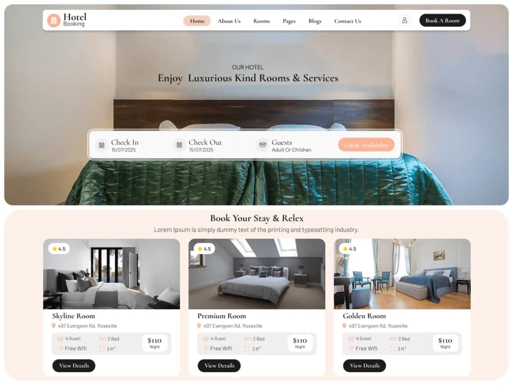 Destination Hotel Booking