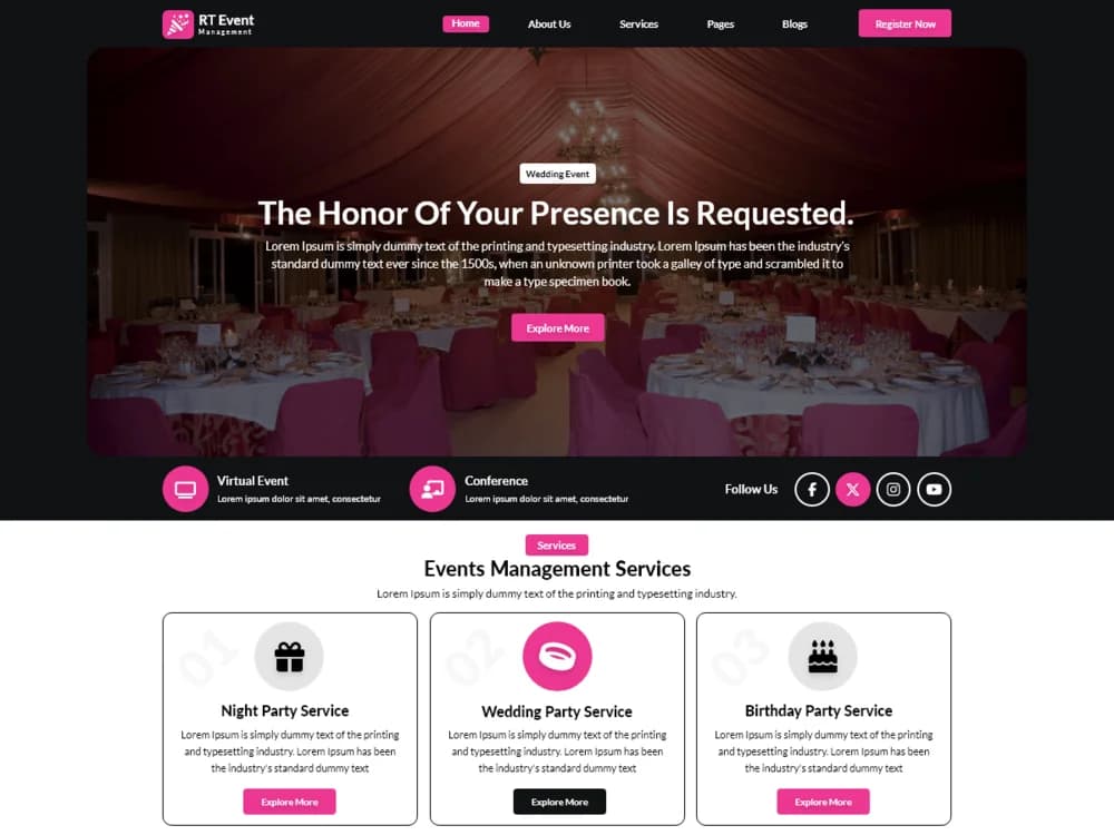 Event Management Blocks