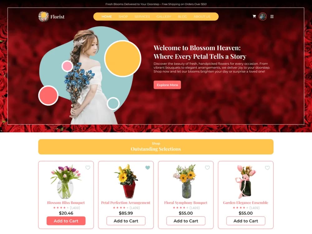 Florist Elementor