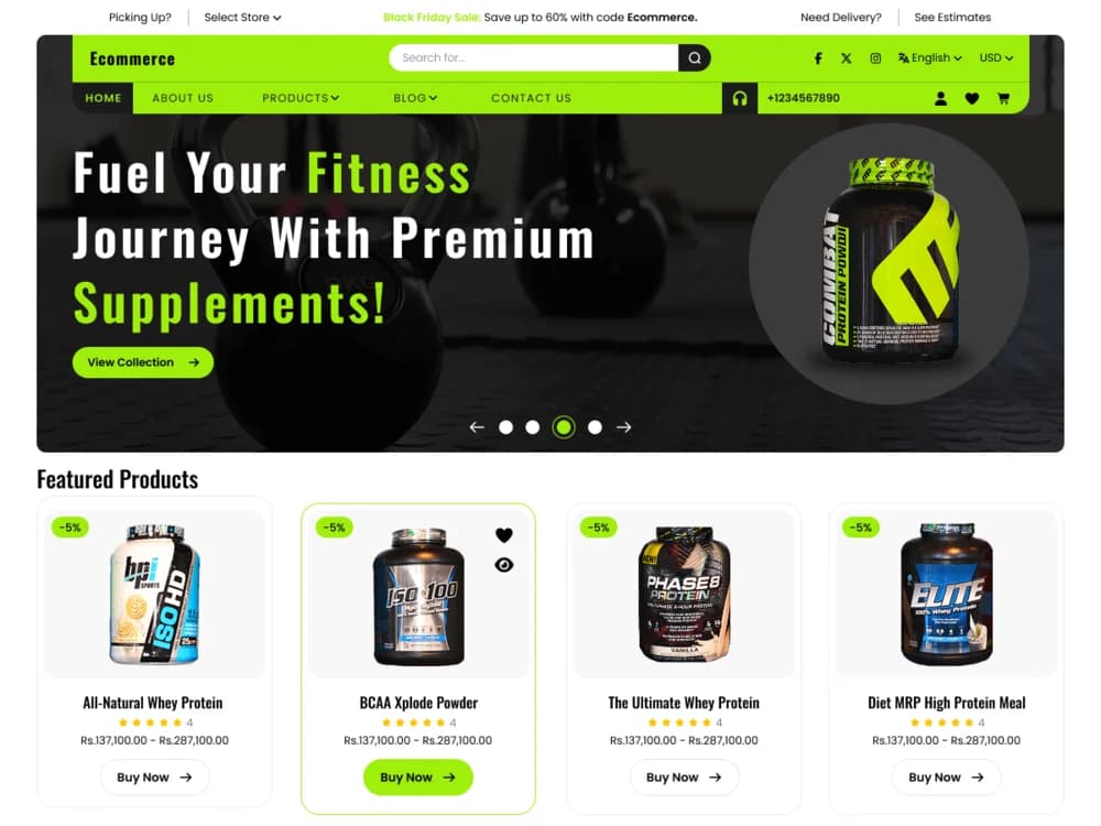 Gym Nutrition Shop