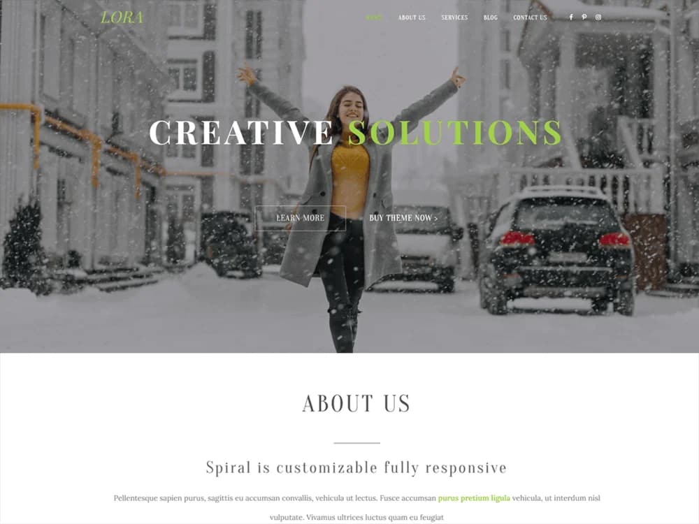Lora Business One Page