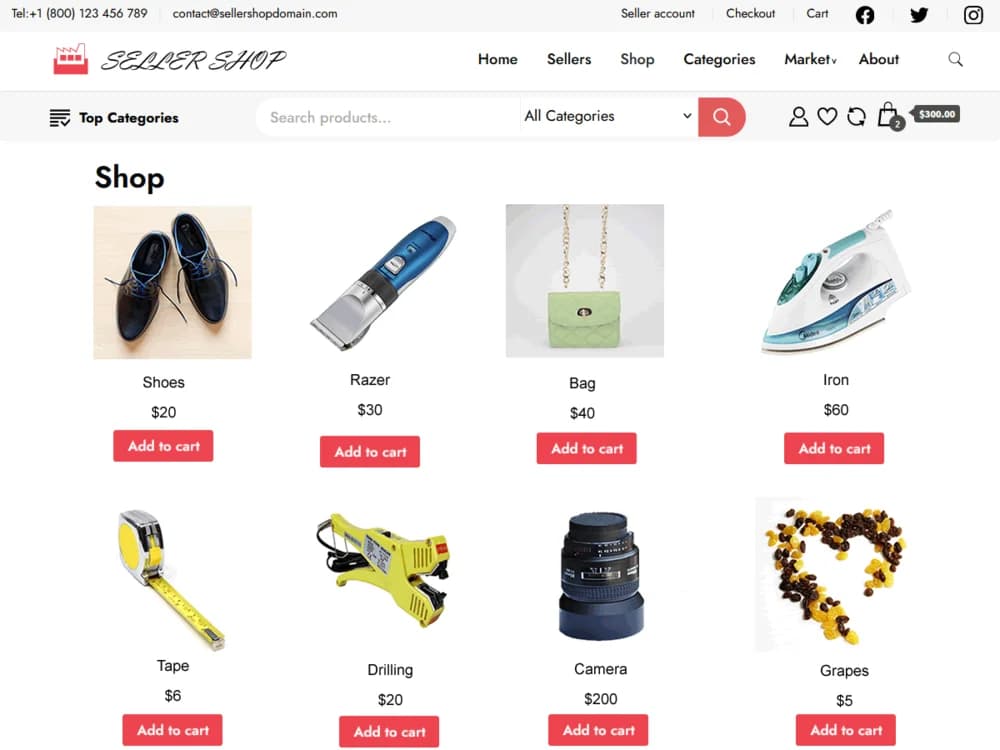 Seller Shop
