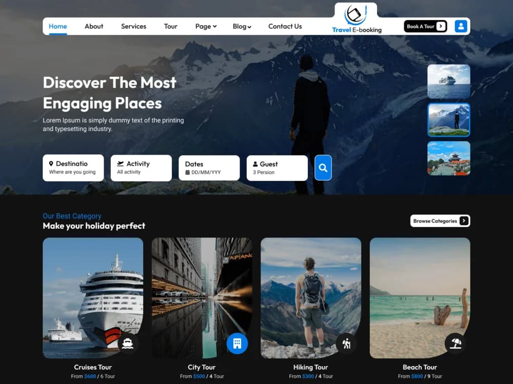 Tour Planner eBooking