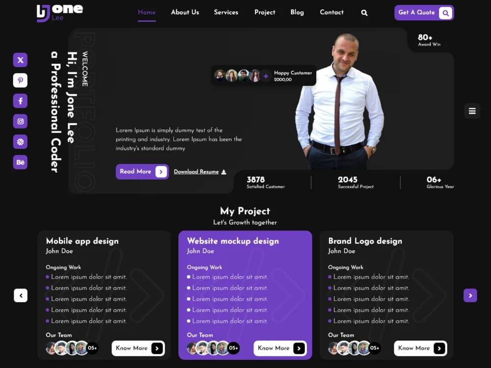 Unique Freelancer Portfolio