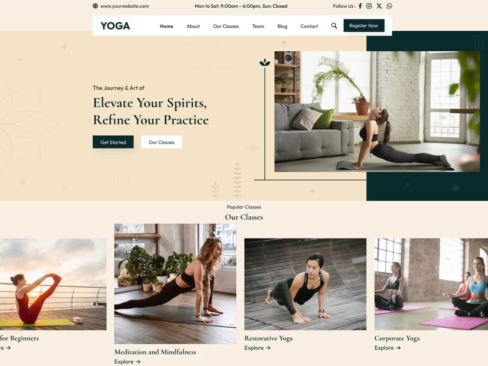 Virtual Yoga Sessions