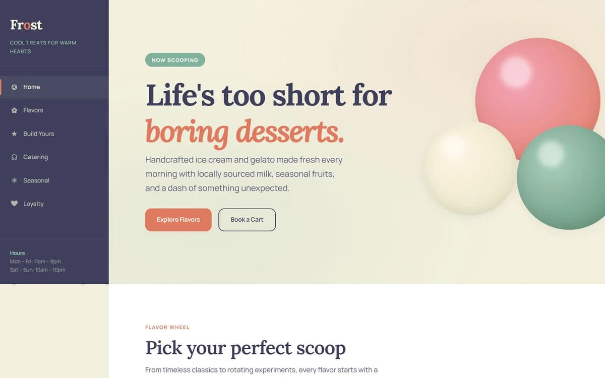 Frost Bakery Free HTML Template