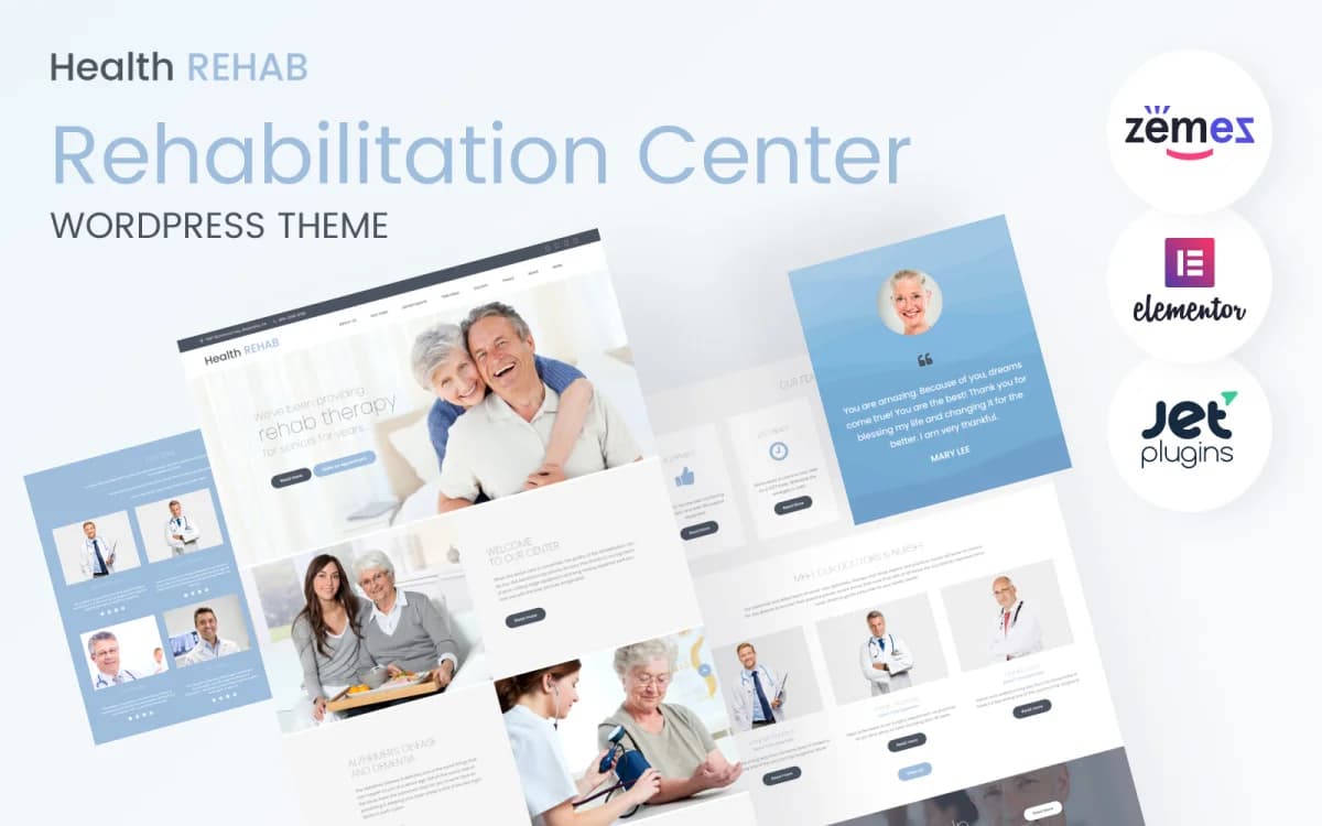 Health Rehab - Physical Therapy& Rehabilitation Center WordPress Theme