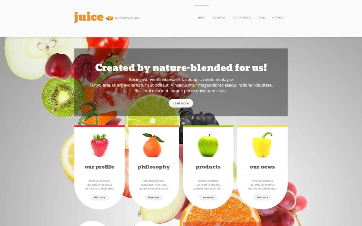 Healthy Eating Joomla Template