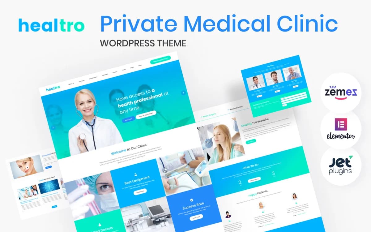 Healtro - Private Healthcare & Medical Clinic WordPress Theme