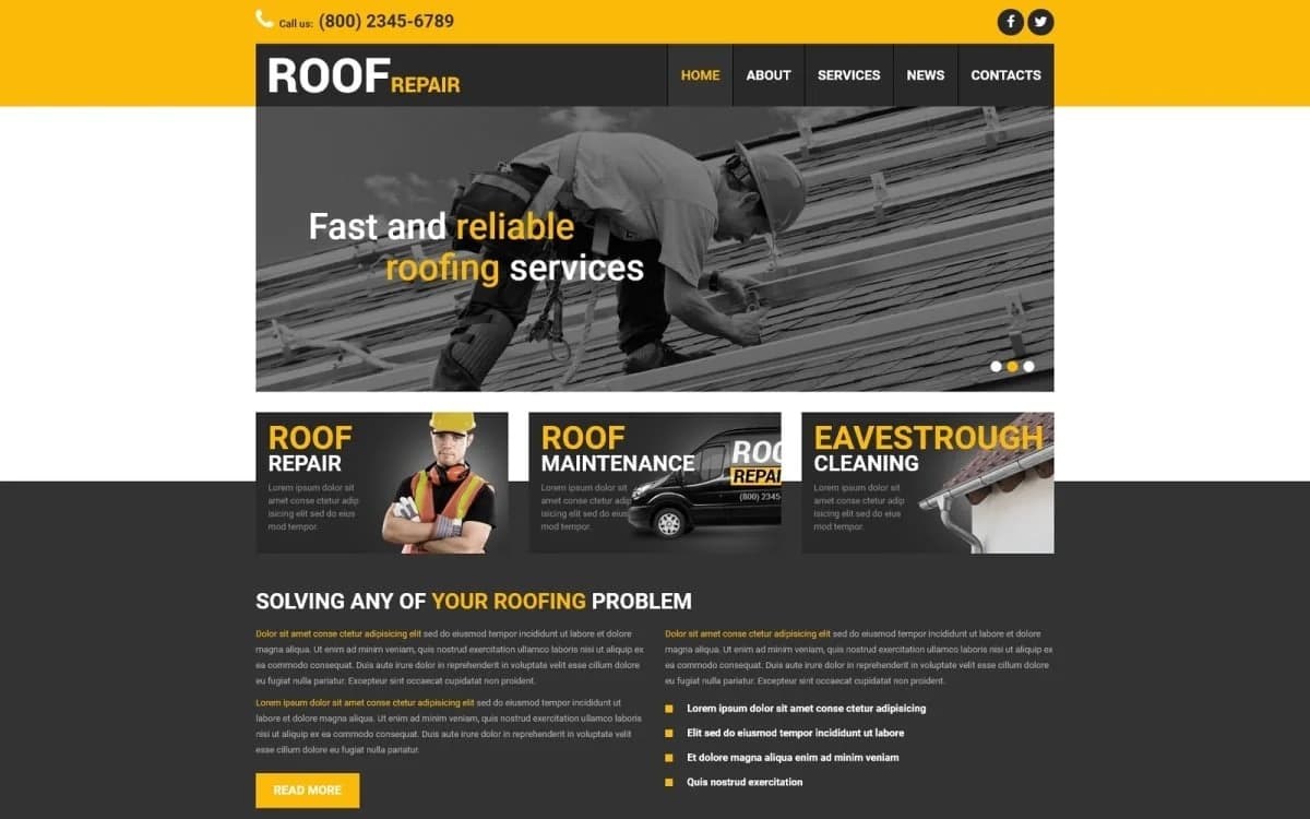 Home Remodeling Responsive Joomla Template