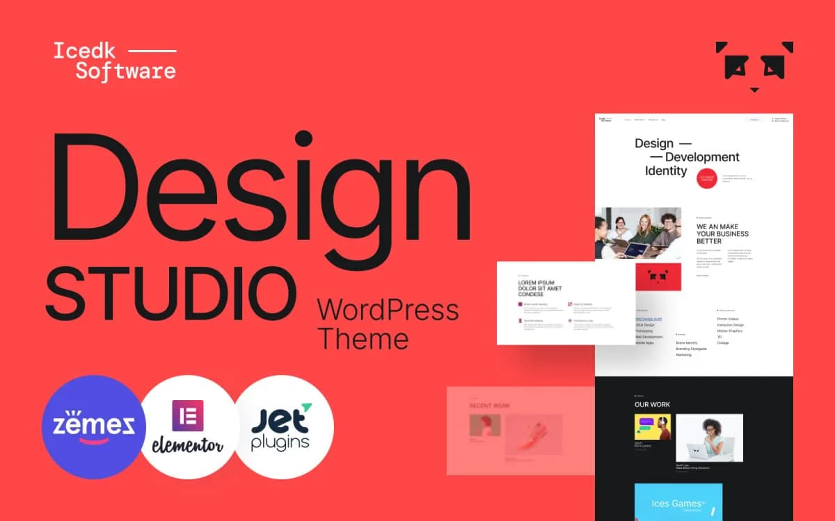Icedk-Software - Design Studio WordPress Theme for Creative Agency Website