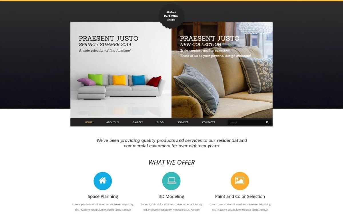 Interior Art Joomla Template