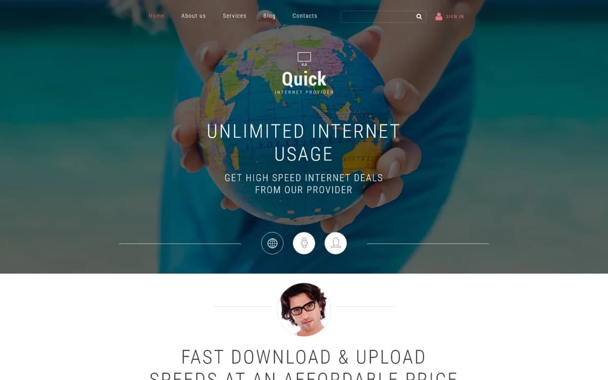 Internet Joomla Template