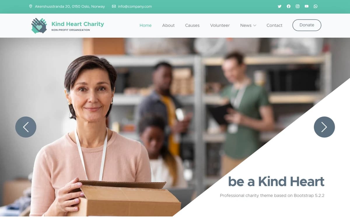 Kind Heart Charity Free HTML Template