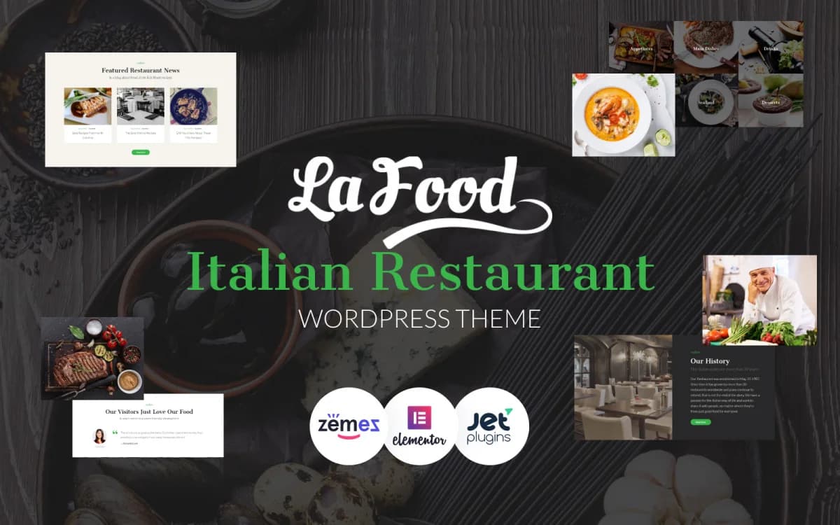 La Food - Italian Restaurant WordPress Theme