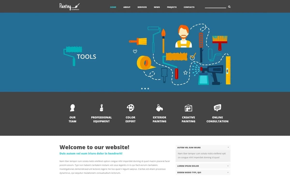 Painting Company Joomla Template