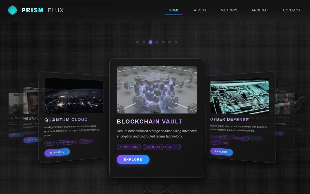 Prism Flux Free HTML Template