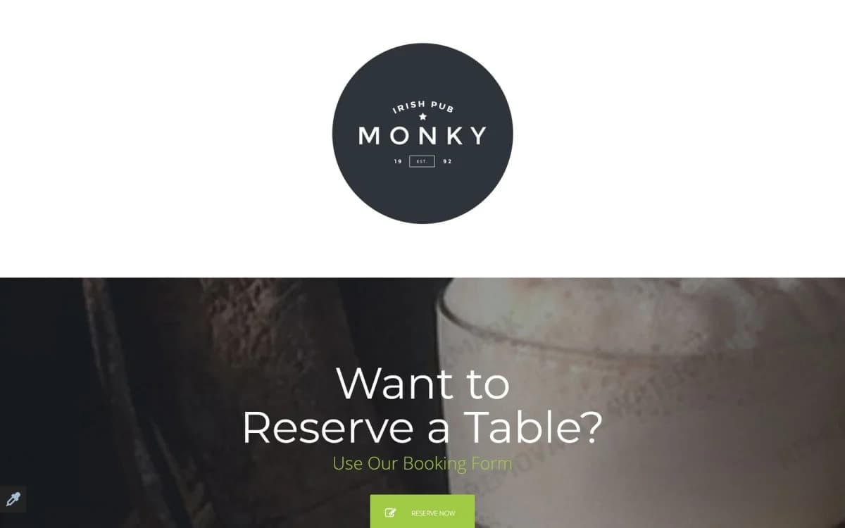 Pub Responsive Landing Page Template