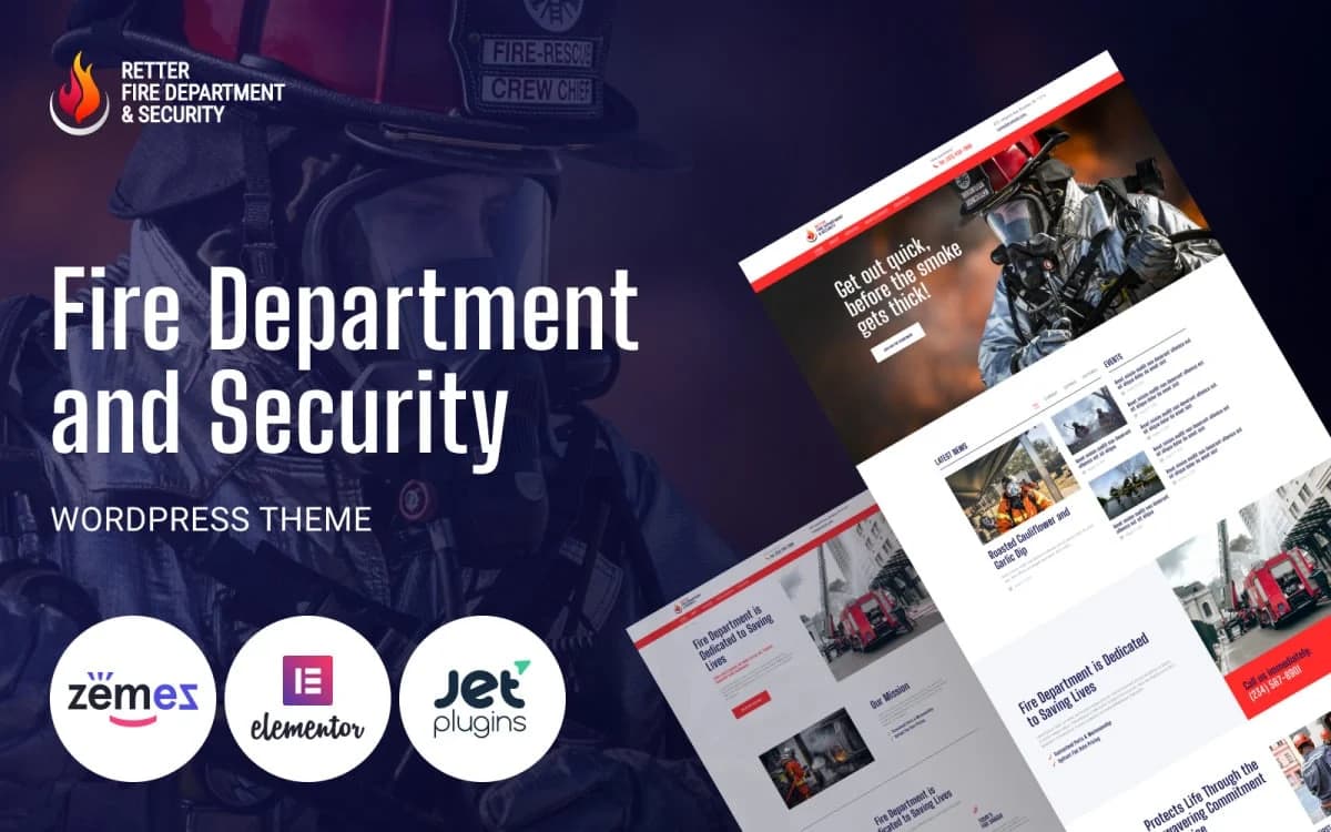 Retter - Fire Department & Emergency Services WordPress Theme