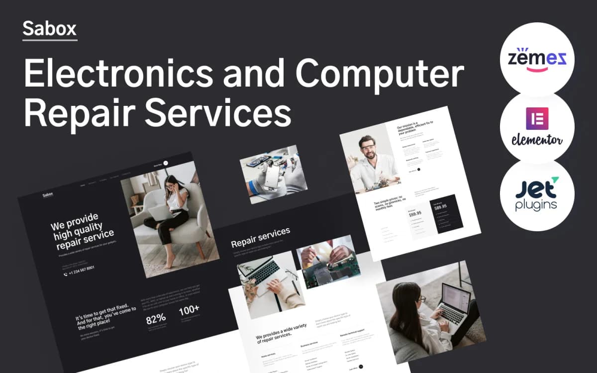 Sabox - Electronics & Computer Repair Services WordPress Theme