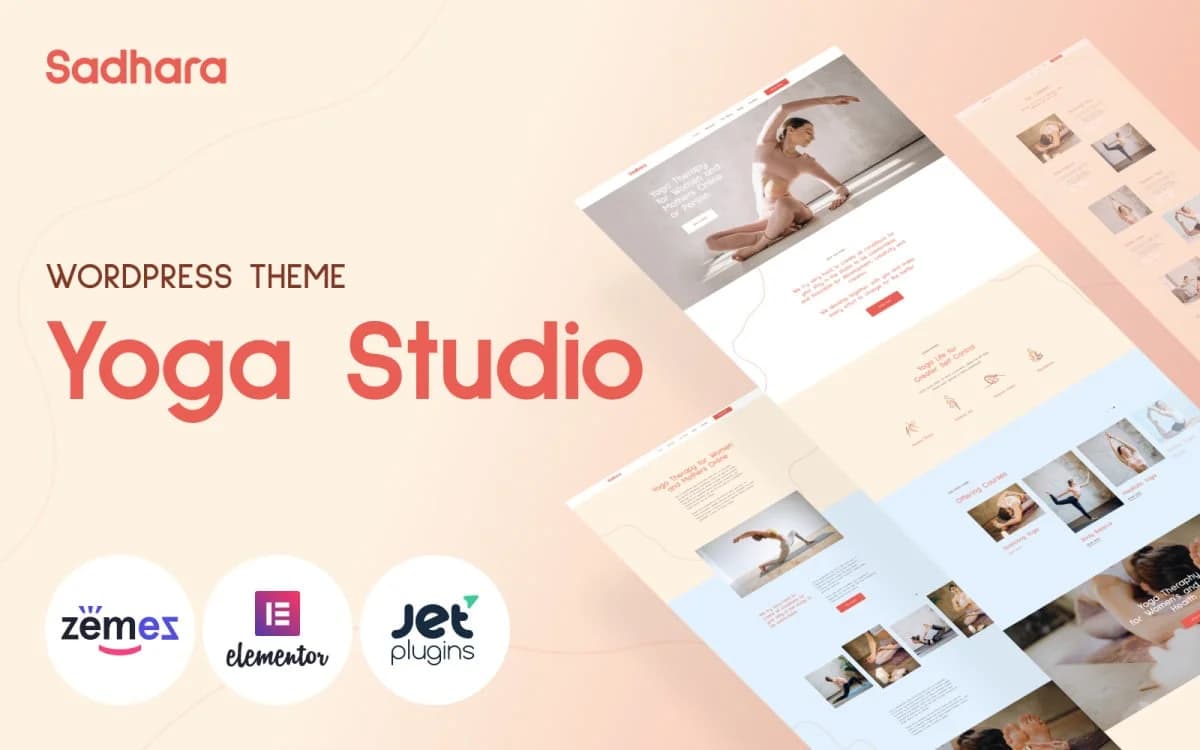 Sadhara - Fitness Center & Yoga Studio WordPress Theme