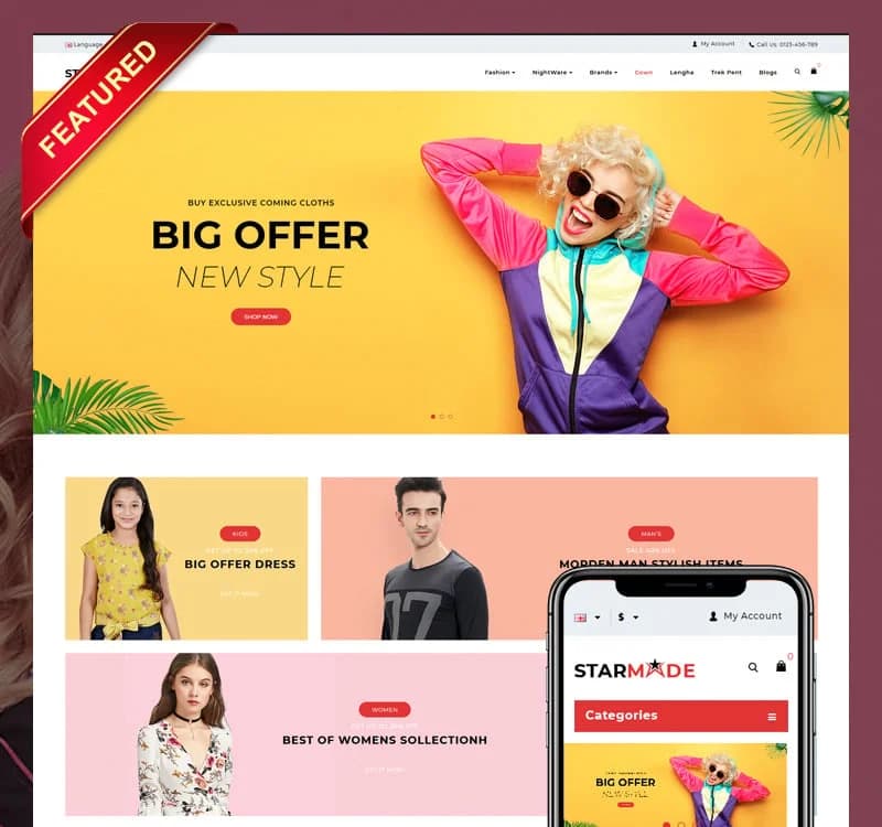 StarMode Fashion Store OpenCart Template