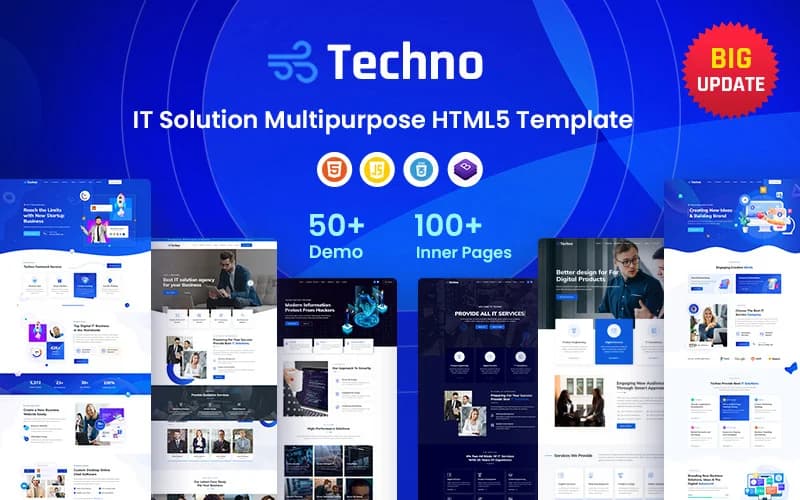 Techno - Best IT Solution and Multi-Purpose Bootstrap  HTML5 Website Template + RTL