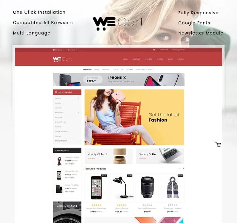 Wecart - Multipurpose Store OpenCart Responsive Template