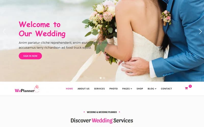 Wedding Planner Joomla 5 template