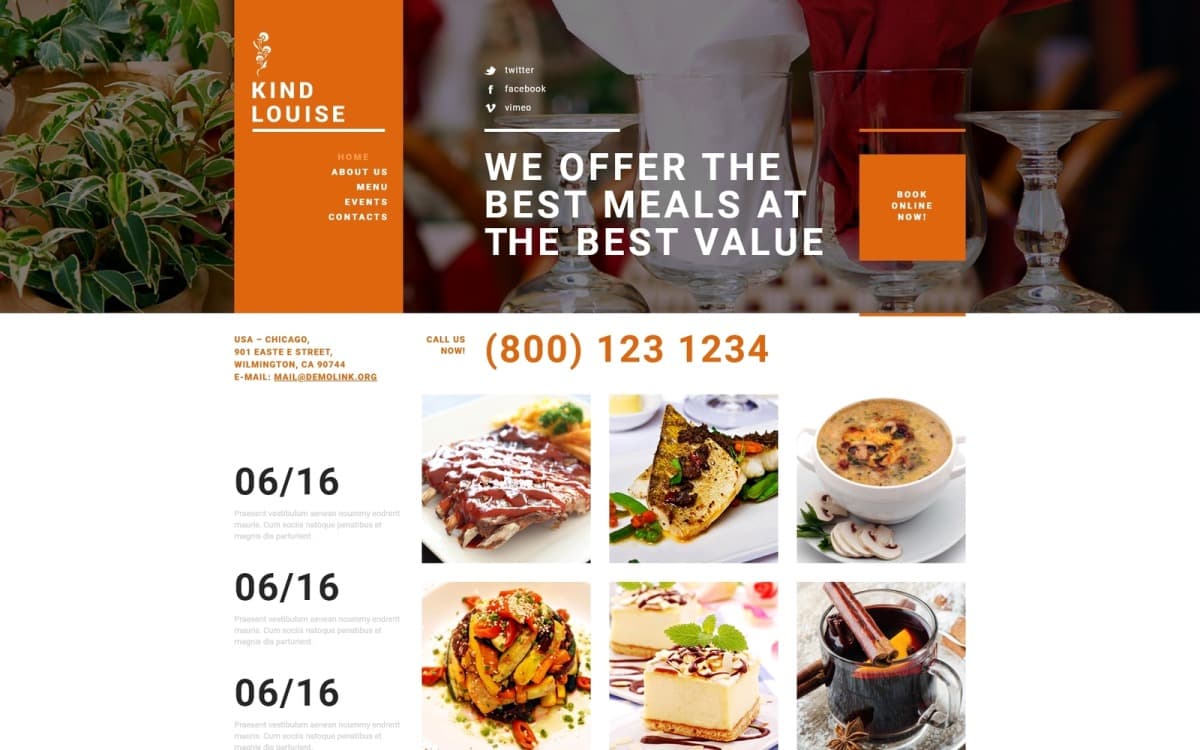 Cafe House Joomla Template