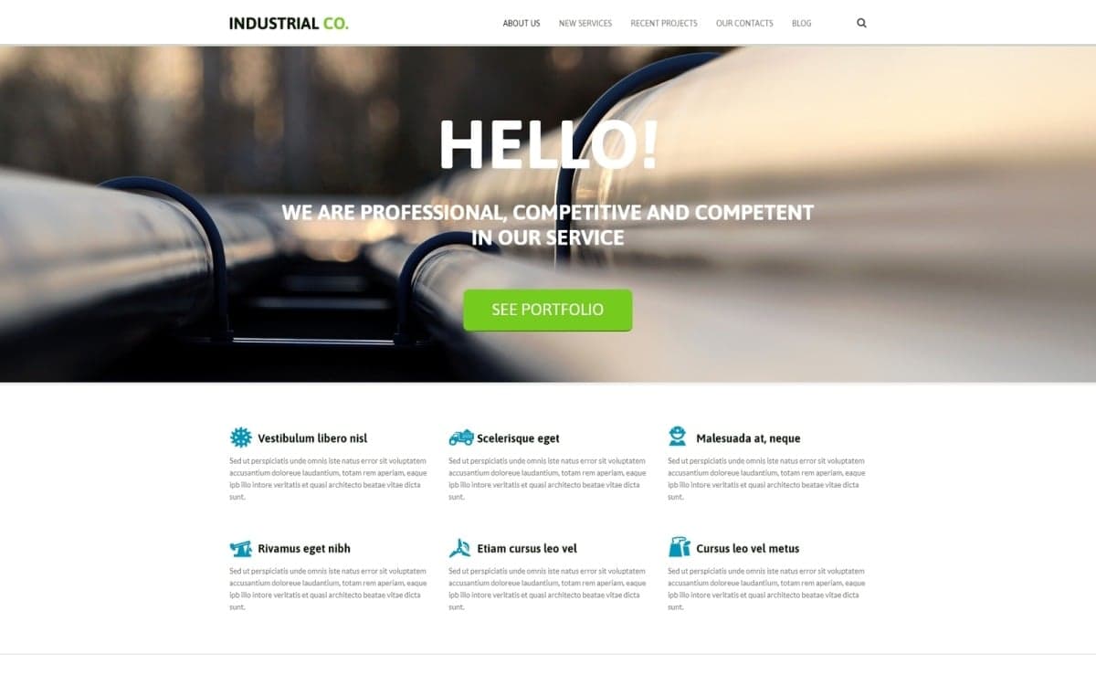 Industrial Template Joomla Template