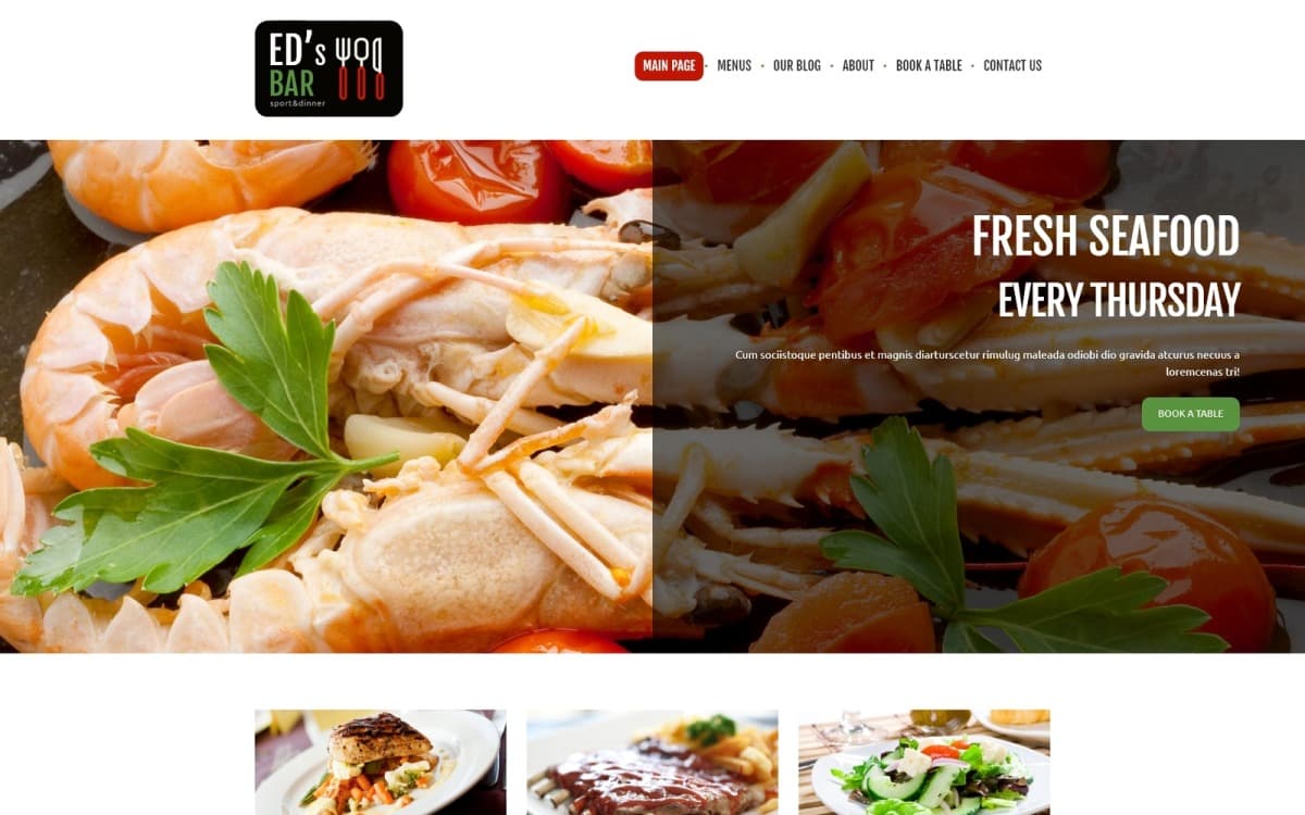 Sports Bar Joomla Template