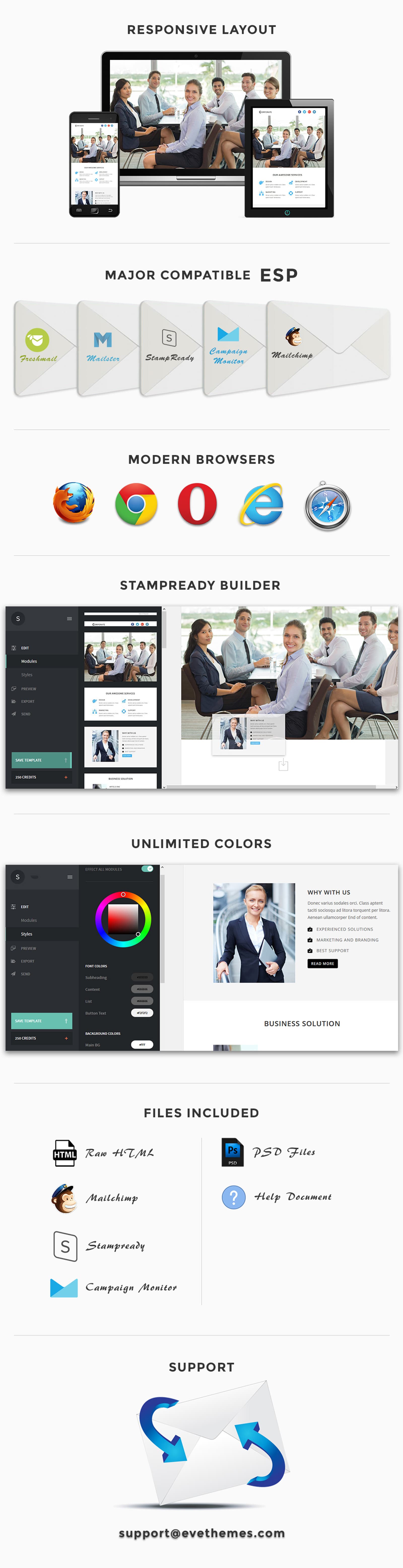CORPORATE - Responsive Newsletter Template - Screenshot 6