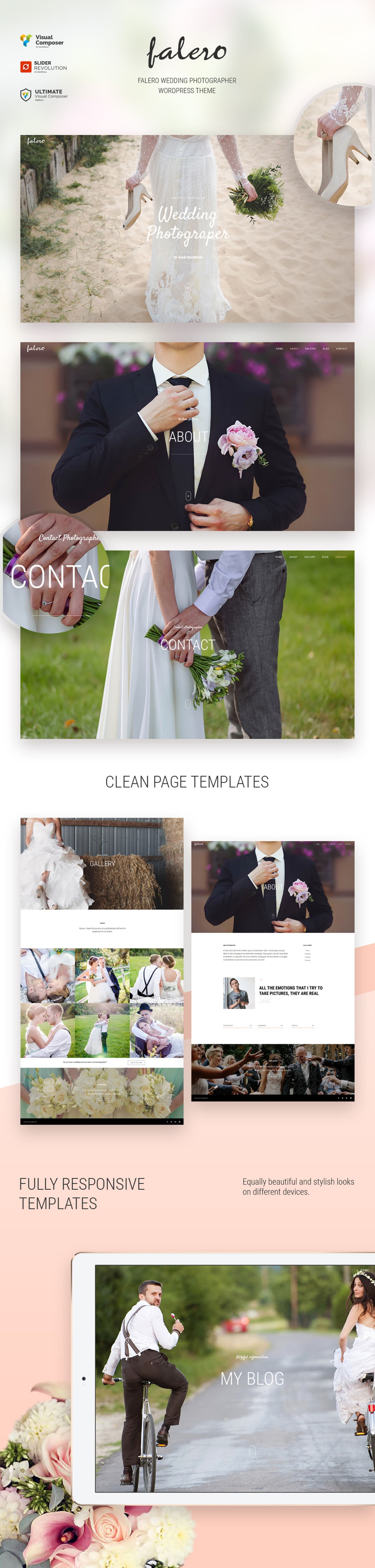 Falero Wedding Photographer WordPress Theme - Screenshot 6