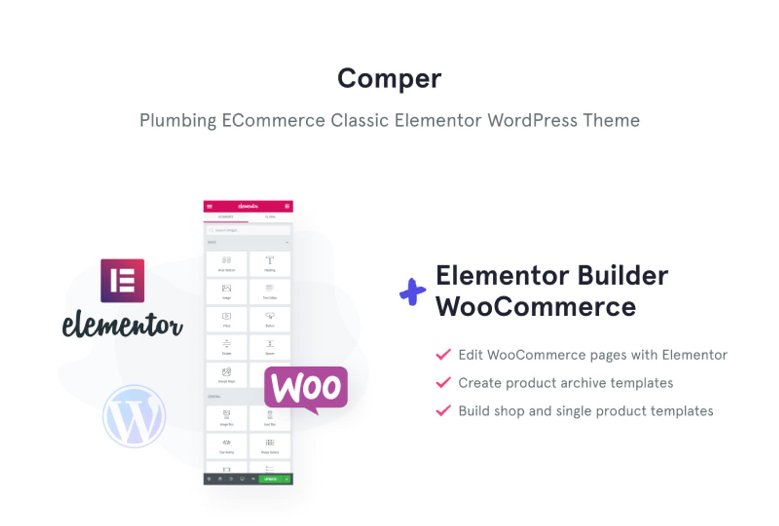 Comper - Plumbing ECommerce Classic Elementor WooCommerce Theme - Screenshot 6