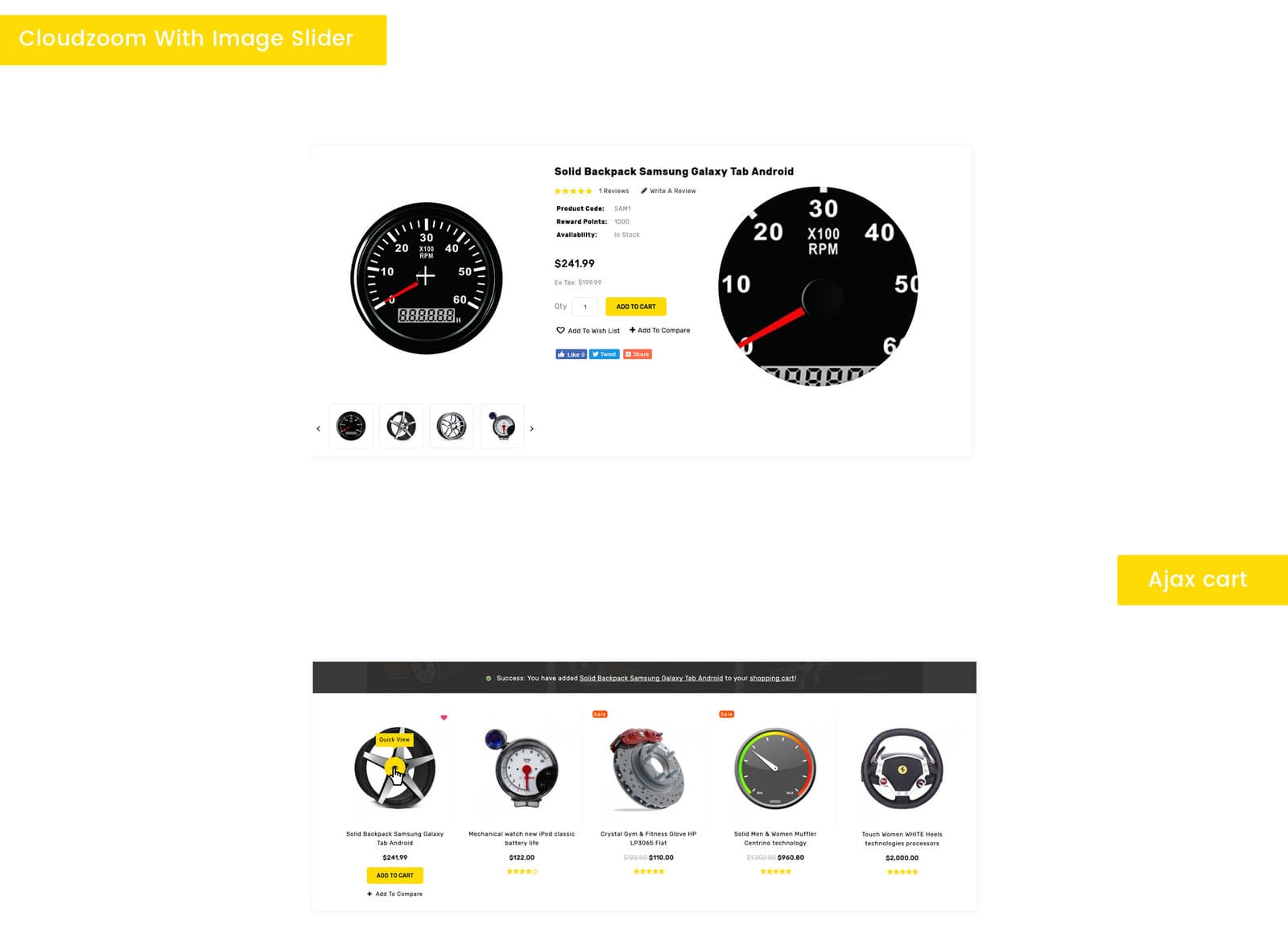 Autoric - Spare Parts Store and Tools Store OpenCart Template - Screenshot 10
