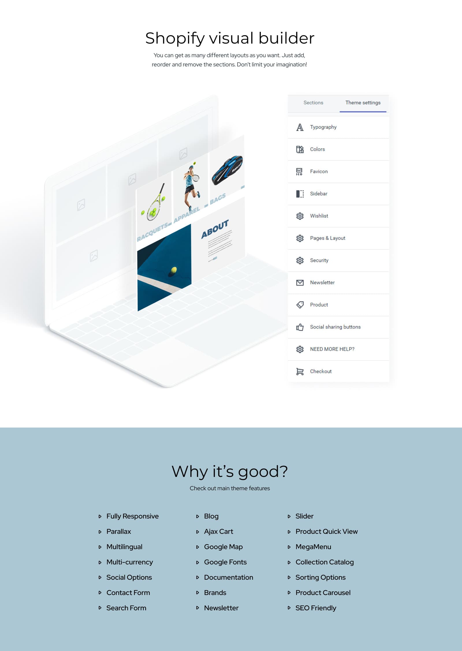 Squet - Tennis Multipage Clean Shopify Theme - Screenshot 8