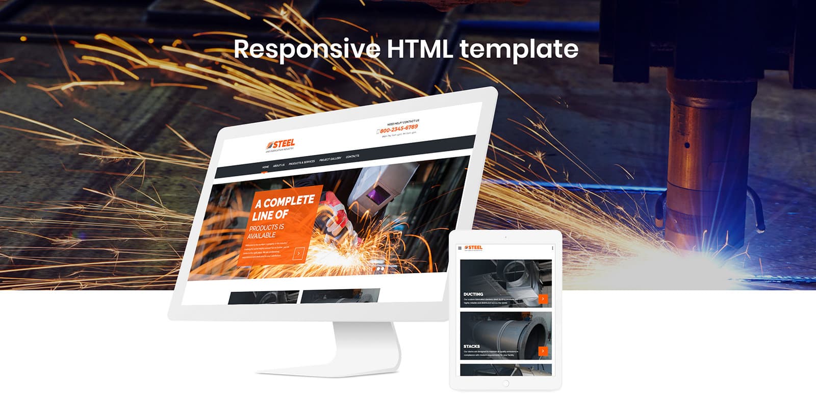 Steel - Metal Fabrication Industry Bootstrap 5 Website Template - Screenshot 8