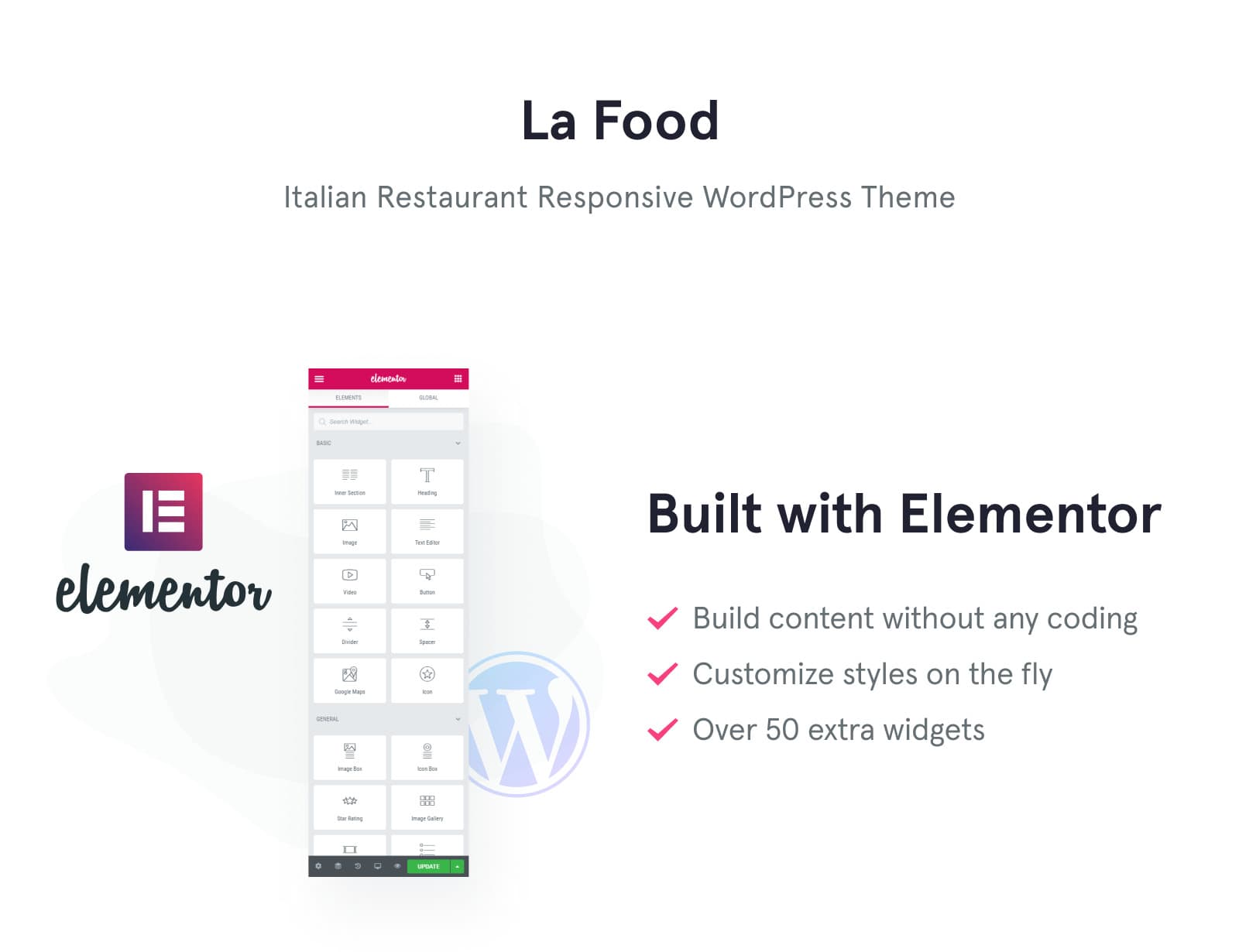 La Food - Italian Restaurant WordPress Theme - Screenshot 6