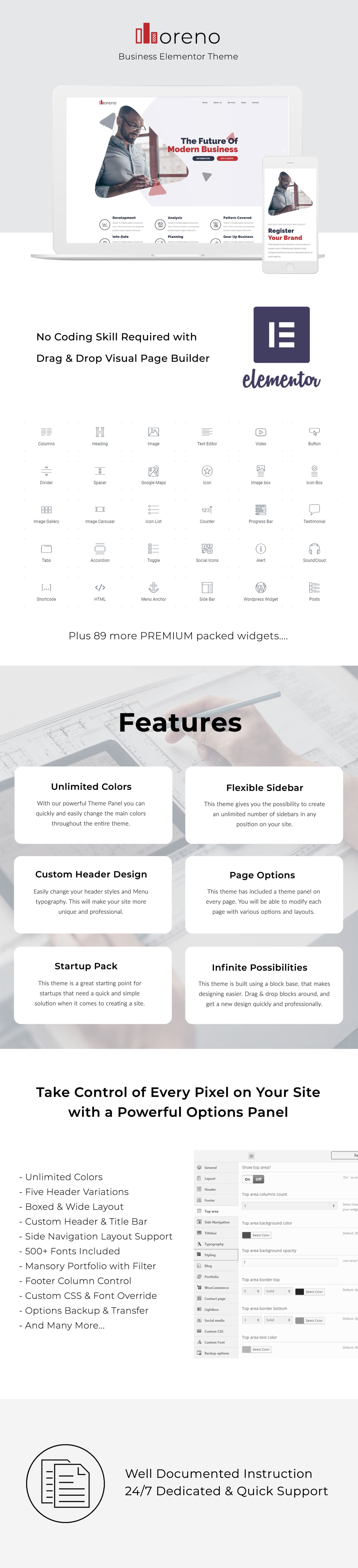 Moreno - Modern Business WordPress Theme - Screenshot 6
