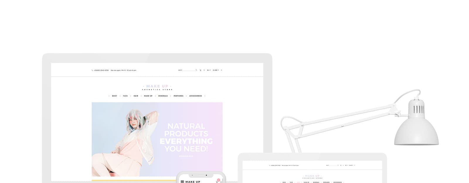 Make Up - Cosmetic store Multipage Clean OpenCart Template - Screenshot 6