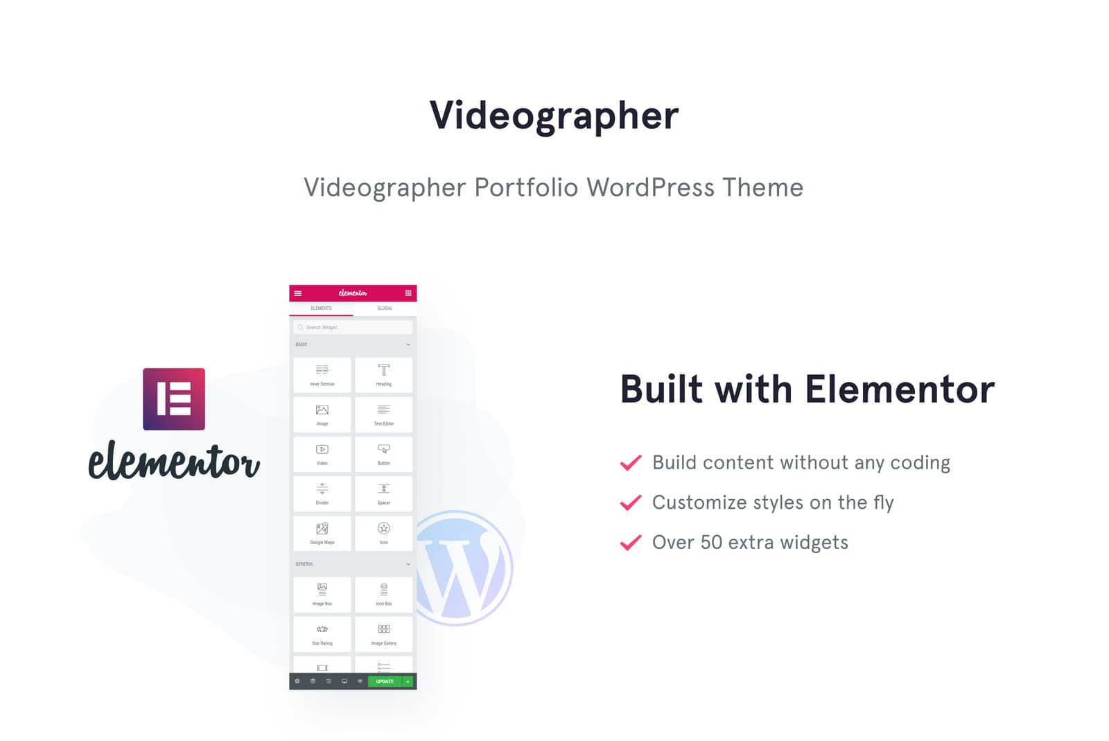 Videographer Portfolio WordPress Theme for Video Production and Film Services Website - Screenshot 6