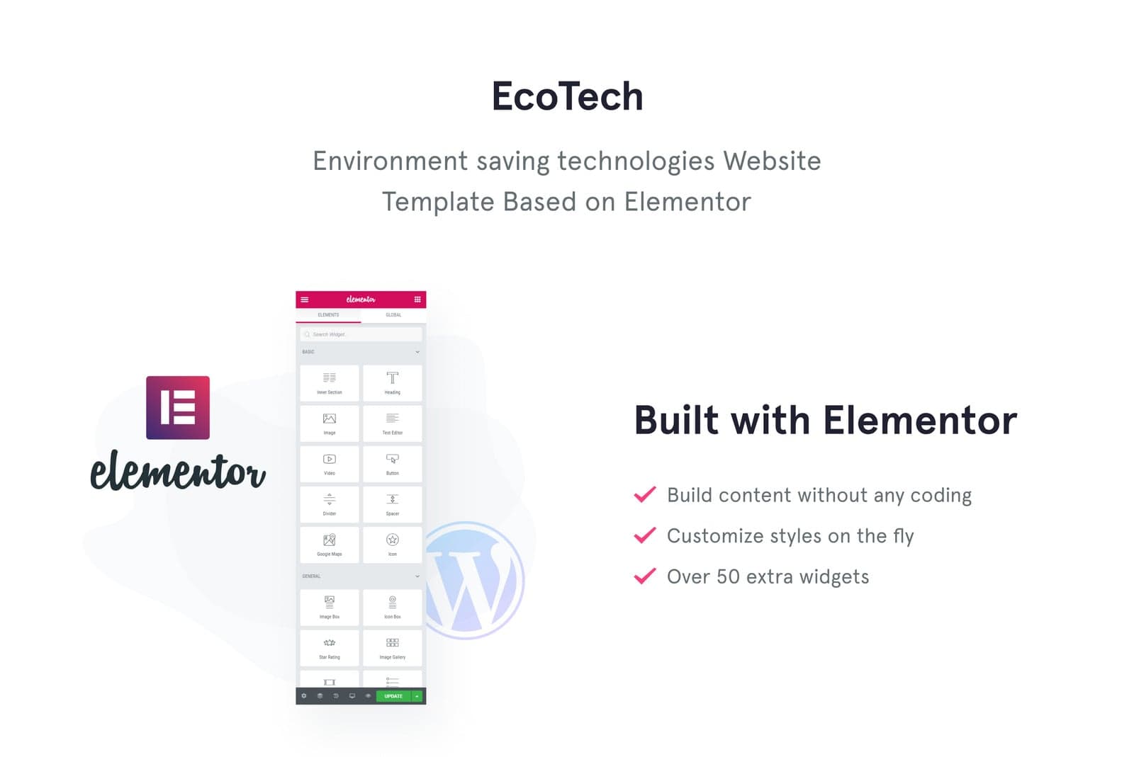 Ecotech – Environmental Company & Green Energy WordPress Elementor Theme (Multipurpose) - Screenshot 6